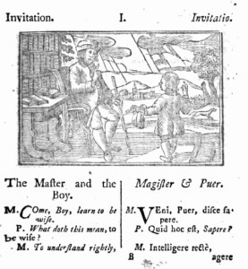 Una página de la obra Orbis sensualium pictus. 
