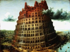 La pequeña torre de Babel, de Pieter Bruegel la anciano, C. 1563. Pintura al aceite y témpera.